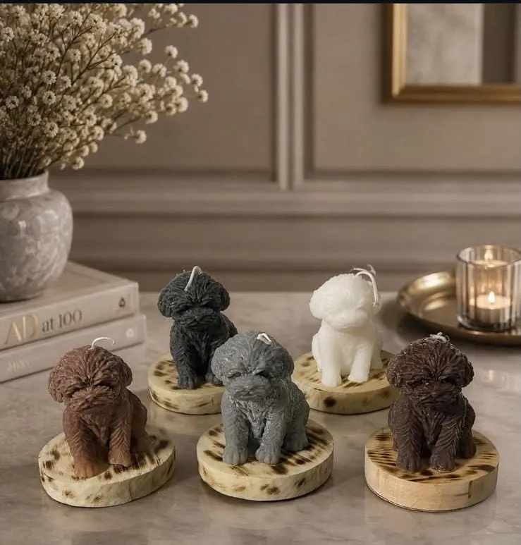 mini dog candle