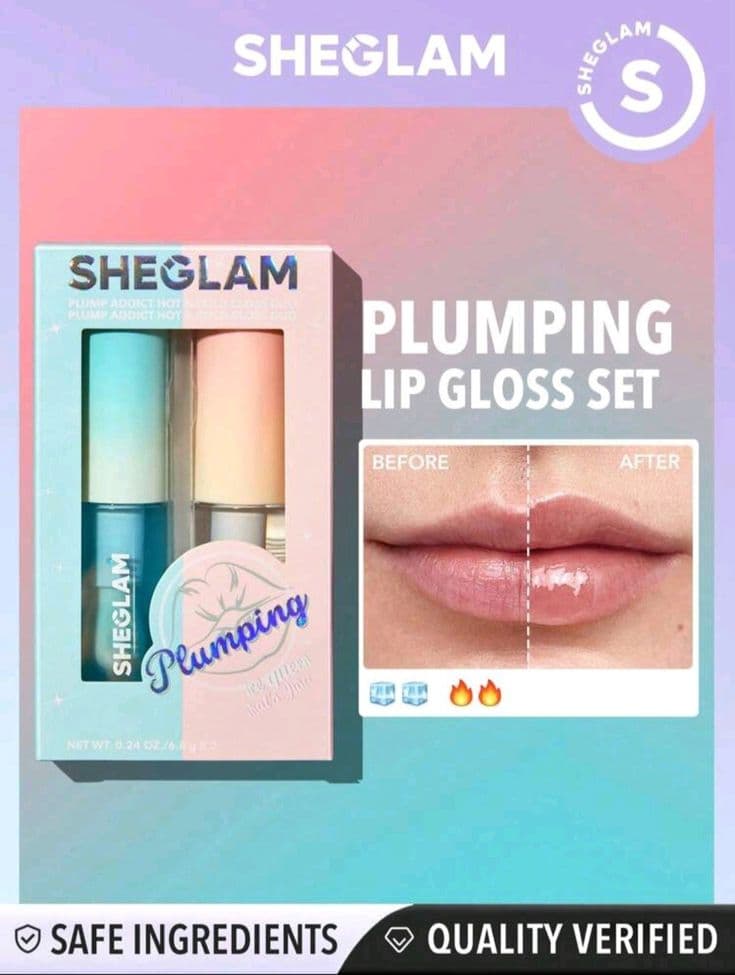 SHEGLAM Plump Addict Hot & Cold Gloss Duo 2 Pcs/Set